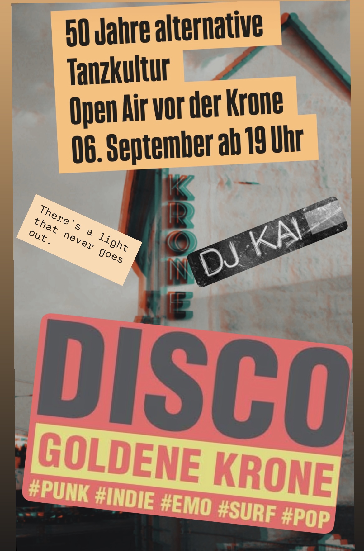 Open Air: 50 Jahre Tanzkultur/ Indie & Postpunk mit DJ Kai